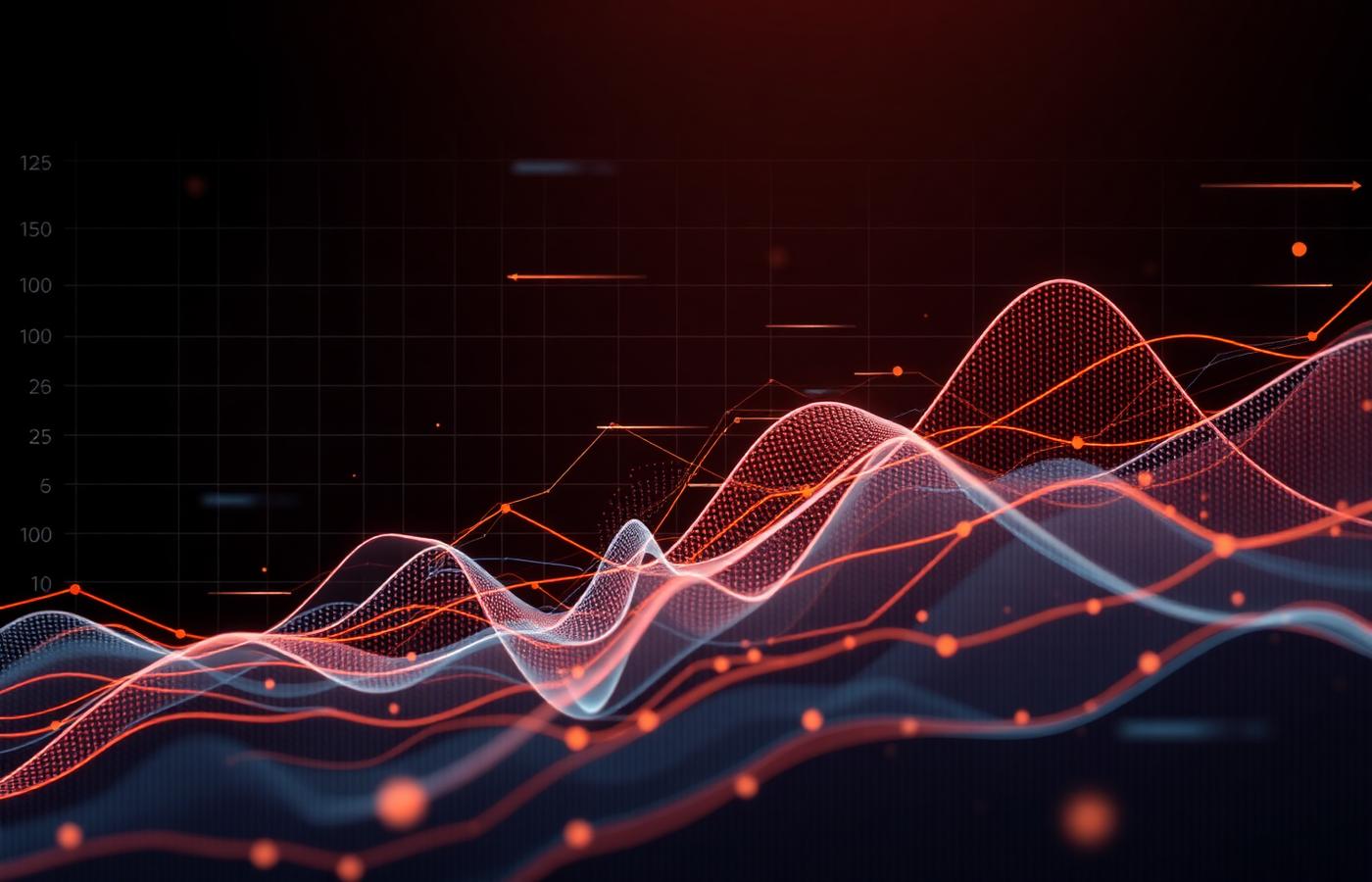 Abstract layered graph visualisation representing project analytics